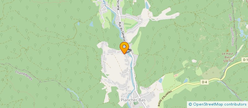 localisation de l'entreprise MADAME ELODIE DANNEQUIN  PLANCHER-BAS