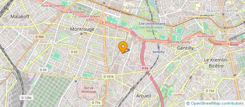 localisation de l'entreprise MADAME ELODIE DARNIS à GENTILLY