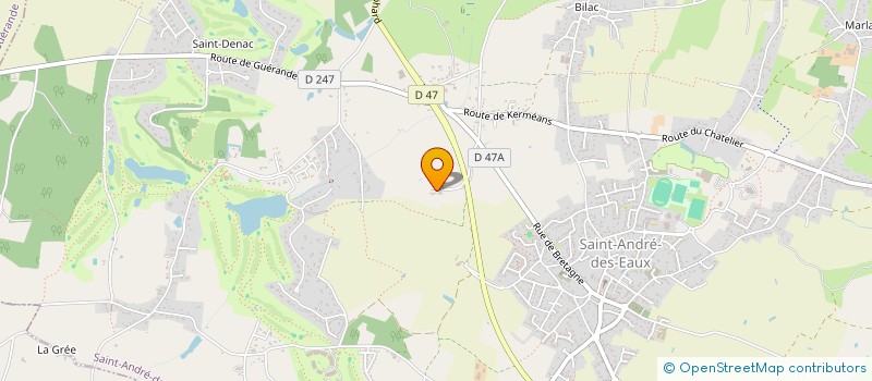 localisation de l'entreprise MADAME ELODIE DAVID  SAINT-ANDRE-DES-EAUX