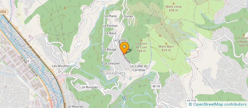 localisation de l'entreprise MADAME ELODIE DAVRAINVILLE  GREOLIERES