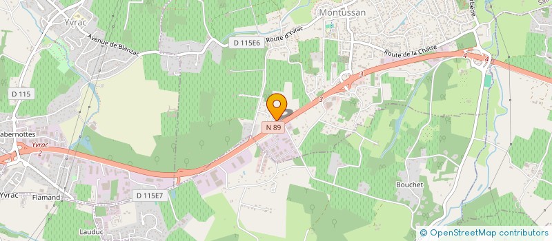 localisation de l'entreprise MADAME ELODIE DE BARROS PEREIRA à MONTUSSAN
