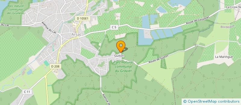 localisation de l'entreprise MADAME ELODIE DE CASTRO  ARSAC