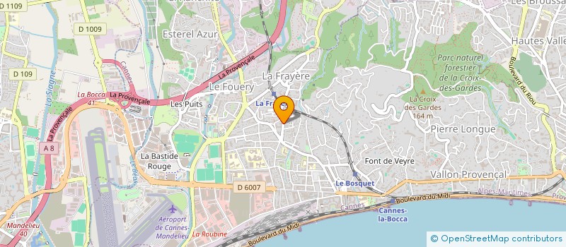 localisation de l'entreprise MADAME ELODIE DE LABACA à CANNES