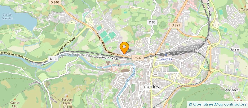 localisation de l'entreprise MADAME ELODIE DE LUCA  LOURDES