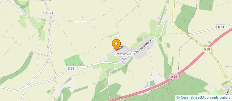 localisation de l'entreprise MADAME ELODIE DE OLIVEIRA  FRESNOY-AU-VAL