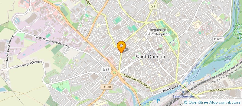 localisation de l'entreprise MADAME ELODIE DE RIVIERE à SAINT-QUENTIN