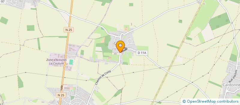 localisation de l'entreprise MADAME ELODIE DEBEAUVAIS  LA VICOGNE