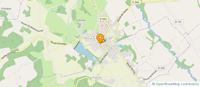 localisation de l'entreprise MADAME ELODIE DEBRAY  ARZACQ-ARRAZIGUET