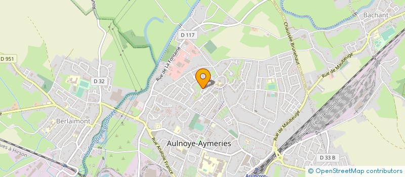 localisation de l'entreprise MADAME ELODIE DECOBERT  AULNOYE-AYMERIES