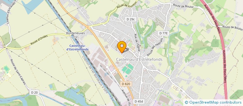 localisation de l'entreprise MADAME ELODIE DEFOUR à CASTELNAU-D'ESTRETEFONDS