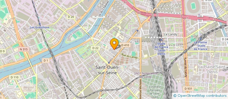 localisation de l'entreprise MADAME ELODIE DELAFOY  SAINT-OUEN-SUR-SEINE