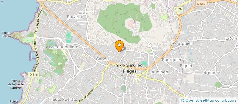 localisation de l'entreprise MADAME ELODIE DELANNOY à SIX-FOURS-LES-PLAGES