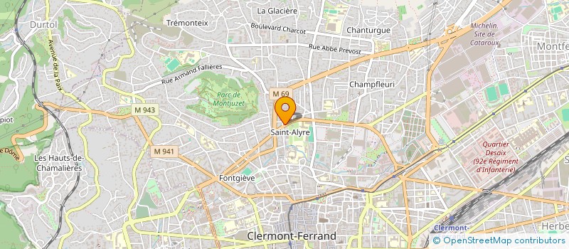 localisation de l'entreprise MADAME ELODIE DELANNOY  CLERMONT-FERRAND