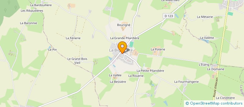 localisation de l'entreprise MADAME ELODIE DELANOE  LA BIGOTTIERE