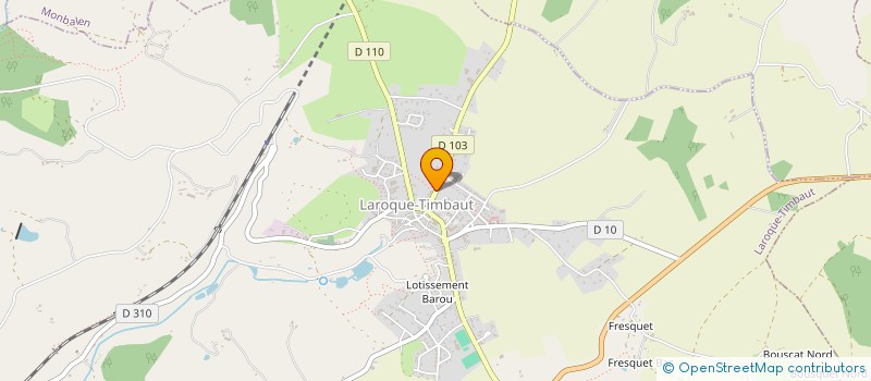 localisation de l'entreprise MADAME ELODIE DELASSUS  LAROQUE-TIMBAUT