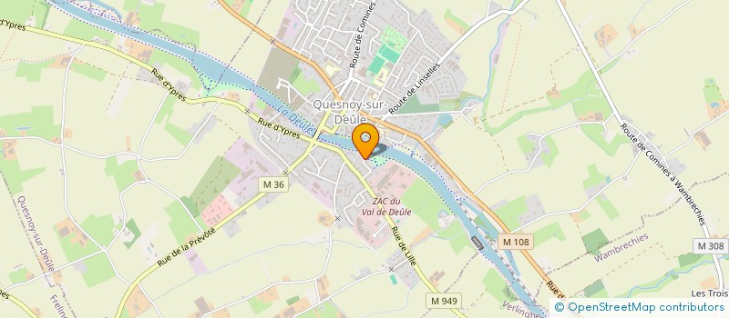 localisation de l'entreprise MADAME ELODIE DELESALLE à QUESNOY-SUR-DEULE