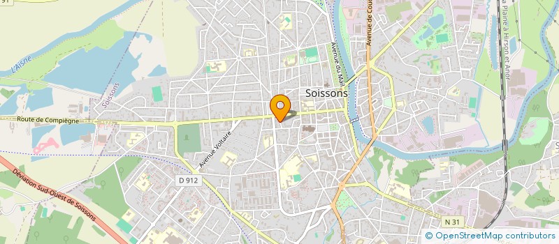 localisation de l'entreprise MADAME ELODIE DELFOSSE à SOISSONS