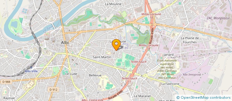 localisation de l'entreprise MADAME ELODIE DELHOMME à ALBI