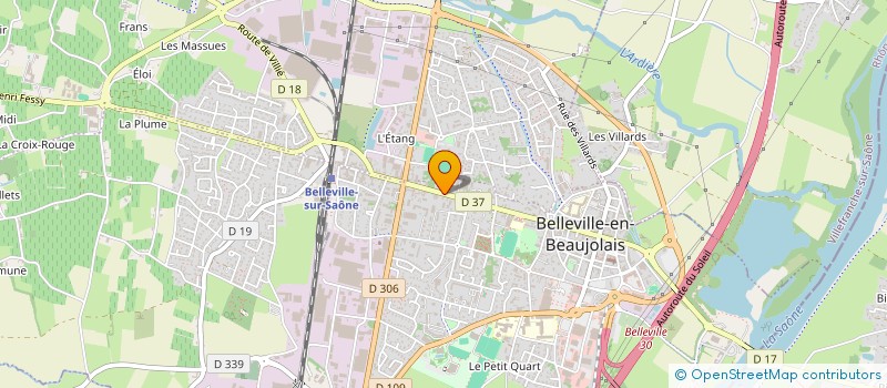 localisation de l'entreprise MADAME ELODIE DELLINGER  BELLEVILLE-EN-BEAUJOLAIS