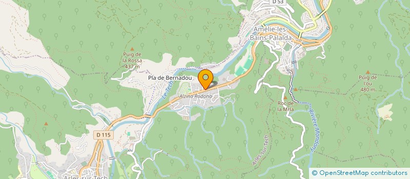 localisation de l'entreprise MADAME ELODIE DELMAS  ARLES-SUR-TECH