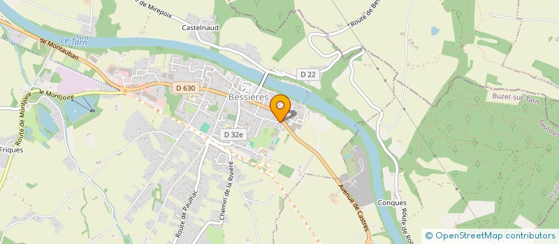 localisation de l'entreprise MADAME ELODIE DELMAS  BESSIERES