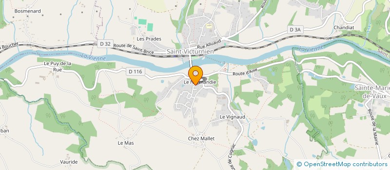 localisation de l'entreprise MADAME ELODIE DELORME  SAINT-VICTURNIEN