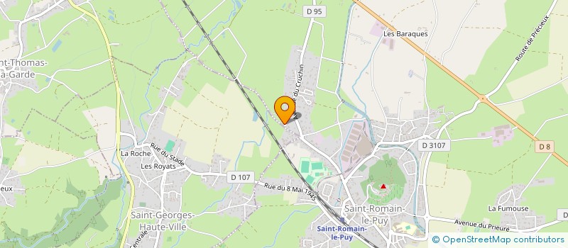 localisation de l'entreprise MADAME ELODIE DELOUCHE  SAINT-ROMAIN-LE-PUY