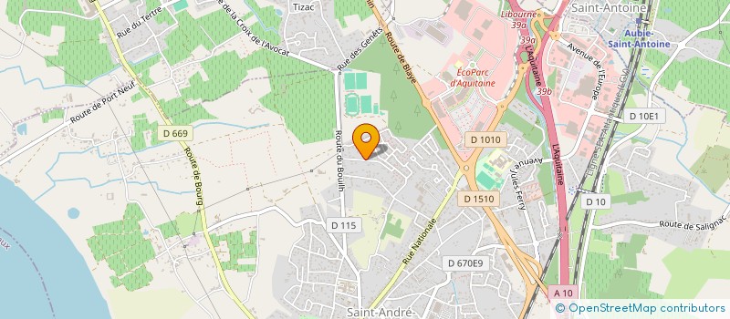 localisation de l'entreprise MADAME ELODIE DELRUE  SAINT-ANDRE-DE-CUBZAC