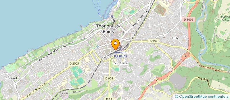 localisation de l'entreprise MADAME ELODIE DEMARS à THONON-LES-BAINS