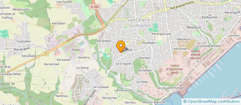 localisation de l'entreprise MADAME ELODIE DEMERS à BREST