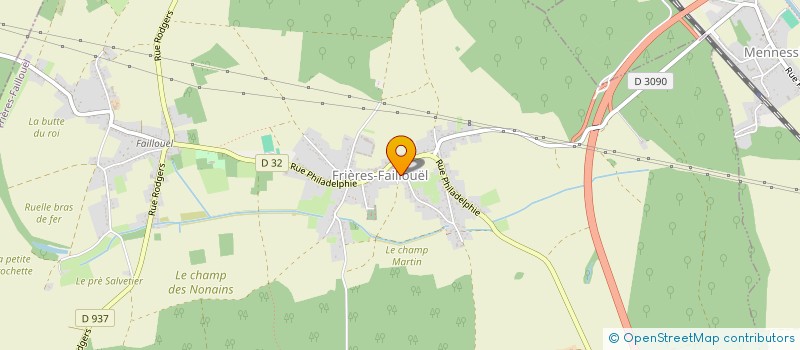 localisation de l'entreprise MADAME ELODIE DEMOINERET à FRIERES-FAILLOUEL