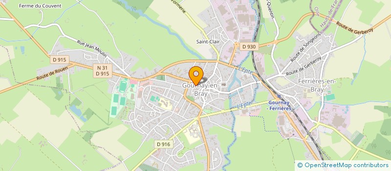 localisation de l'entreprise MADAME ELODIE DENIS à GOURNAY-EN-BRAY