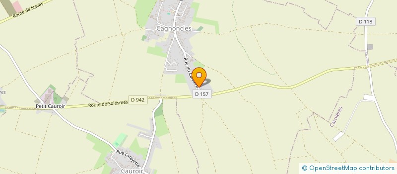 localisation de l'entreprise MADAME ELODIE DEPASSE  CAGNONCLES