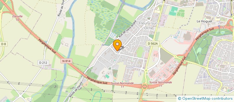 localisation de l'entreprise MADAME ELODIE DEQUAINDRY  FLEURY-SUR-ORNE