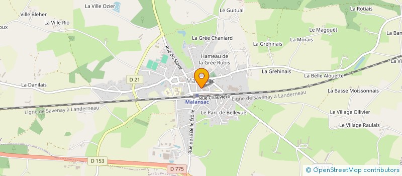 localisation de l'entreprise MADAME ELODIE DERET  MALANSAC