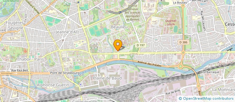 localisation de l'entreprise MADAME ELODIE DERROISNE  RENNES