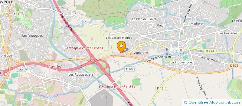 localisation de l'entreprise MADAME ELODIE DERVAUX  PELISSANNE