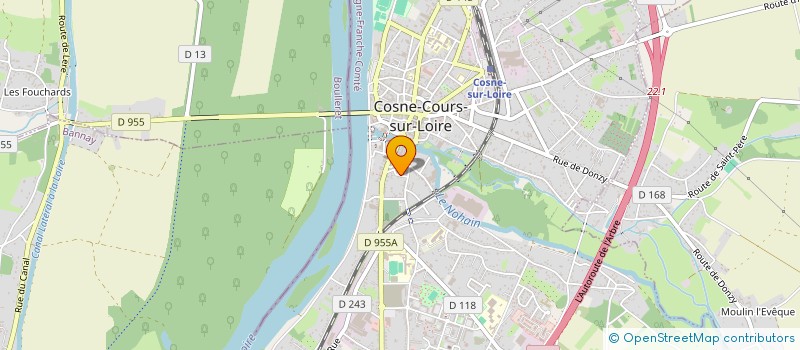 localisation de l'entreprise MADAME ELODIE DERY à COSNE-COURS-SUR-LOIRE