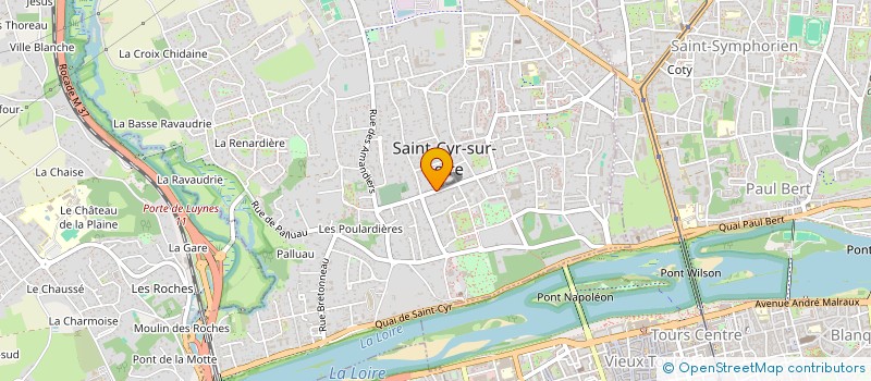 localisation de l'entreprise MADAME ELODIE DESCHAMPS  SAINT-CYR-SUR-LOIRE