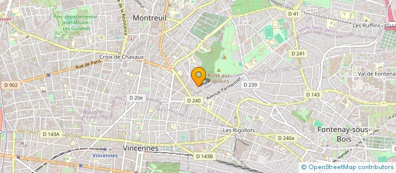localisation de l'entreprise MADAME ELODIE DESCOUBES à MONTREUIL