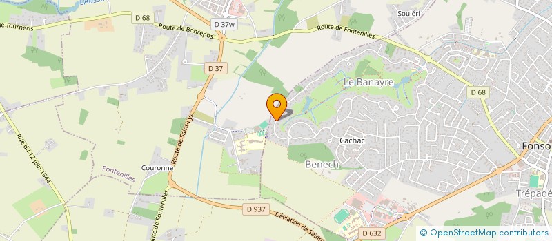 localisation de l'entreprise MADAME ELODIE DESHOUILLERES  FONSORBES