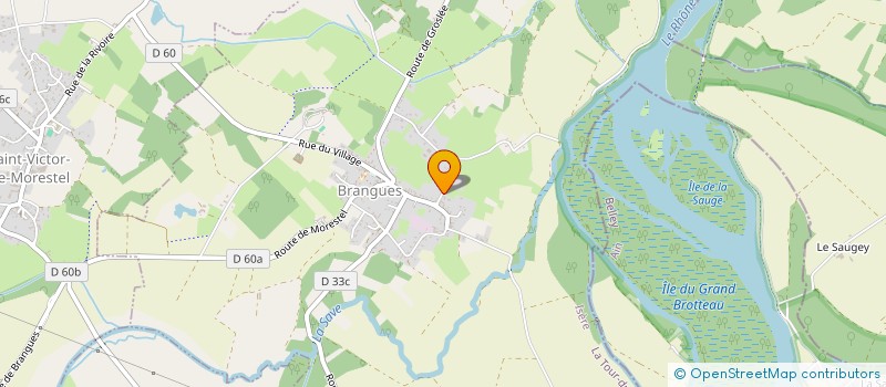 localisation de l'entreprise MADAME ELODIE DEVAUX  BRANGUES