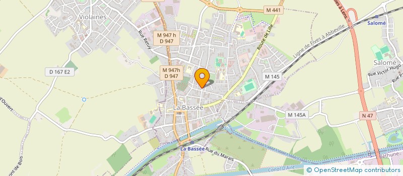 localisation de l'entreprise MADAME ELODIE DEVAUX  LA BASSEE