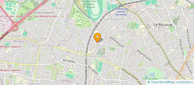 localisation de l'entreprise MADAME ELODIE DEVILLE  BORDEAUX