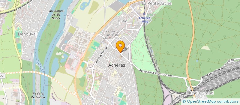 localisation de l'entreprise MADAME ELODIE DEVILLERS à ACHERES