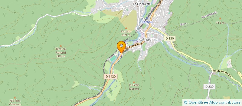 localisation de l'entreprise MADAME ELODIE DEVOS  SAULXURES