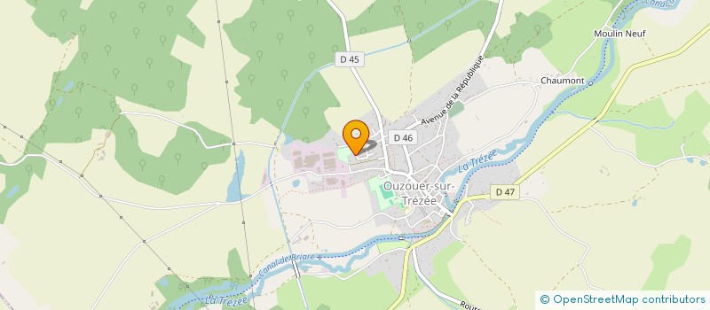 localisation de l'entreprise MADAME ELODIE DEZETTRE à OUZOUER-SUR-TREZEE