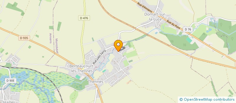 localisation de l'entreprise MADAME ELODIE DHEILLY  THENNES