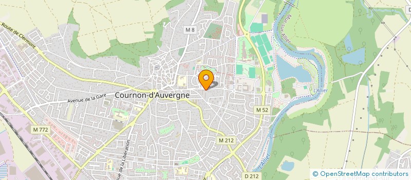 localisation de l'entreprise MADAME ELODIE DHERMENT  COURNON-D'AUVERGNE