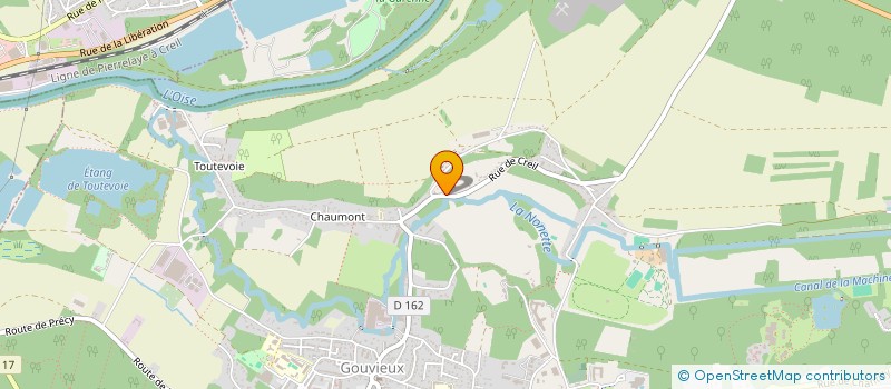 localisation de l'entreprise MADAME ELODIE DHINAUT  GOUVIEUX